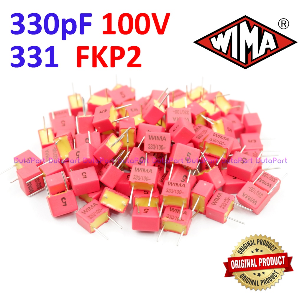 100V 330pF 0.33nF 331 FKP2 FKP 2 WIMA Film Capacitor Made In Germany