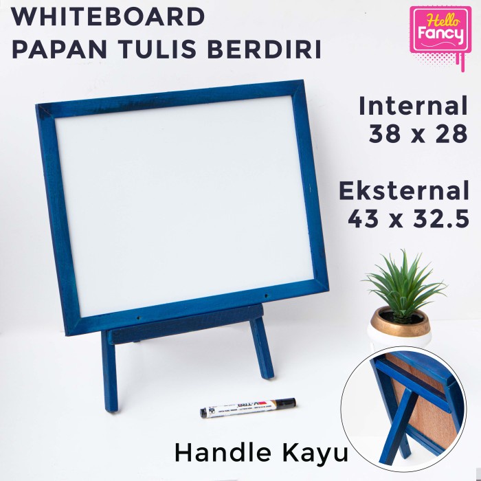 

Spesial Papan Tulis Kayu Berdiri + Stand Dan Spidol / Whiteboard Wb32X42 Gilaa!!!