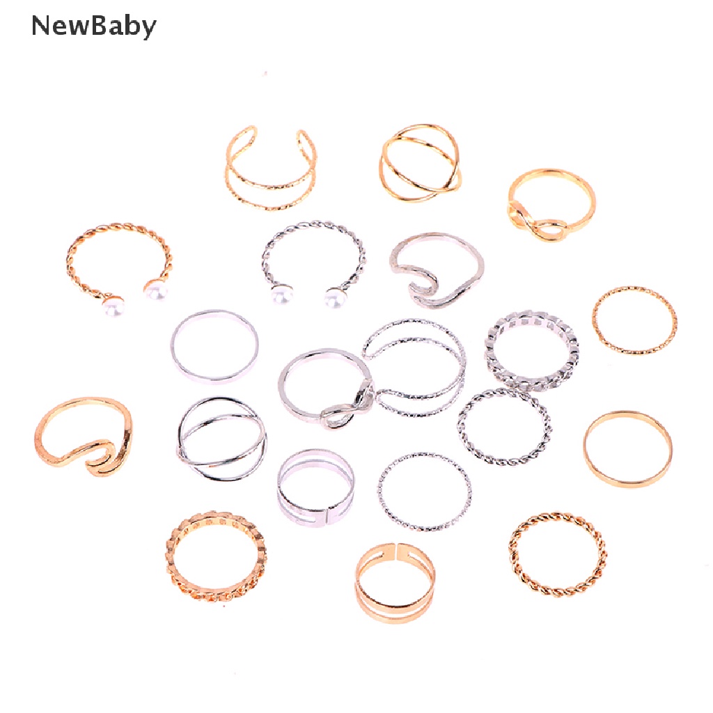 10pcs / set Cincin Wanita Untuk Hadiah