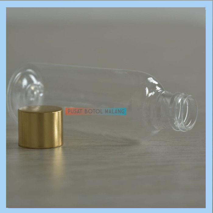 Botol Plastik Pet 60Ml Ulir (Emas Natural)