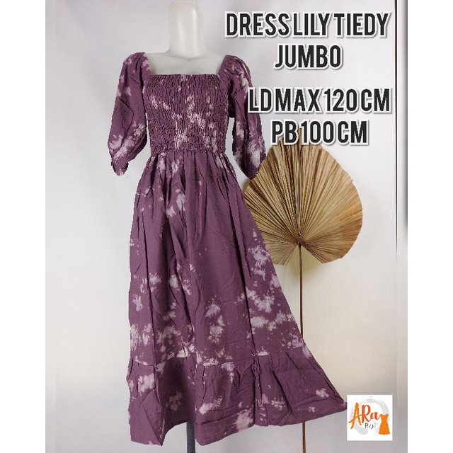 Dress krut Lily tiedye|Dress krut bali jumbo