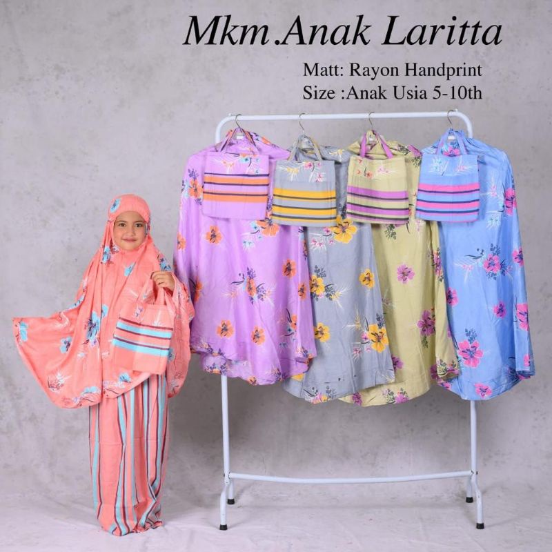 BISA CODMukena Bali Anak Pita Katun Rayon Super Adem Tas Sajadah 6 - 9 Tahun Cantik Murah