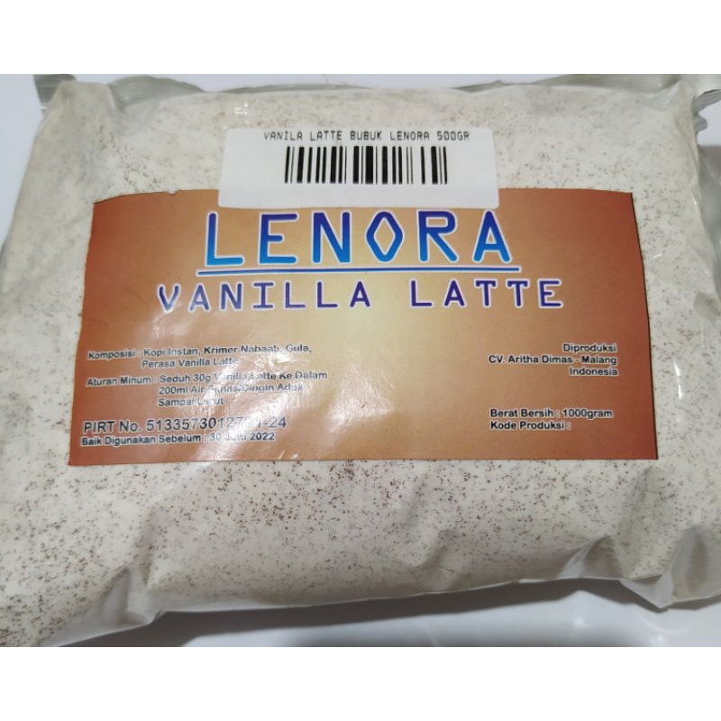 

Bubuk Minuman Vanila Latte 500gr/ Bubuk Minuman Vanilla Latte Lenora 500gr
