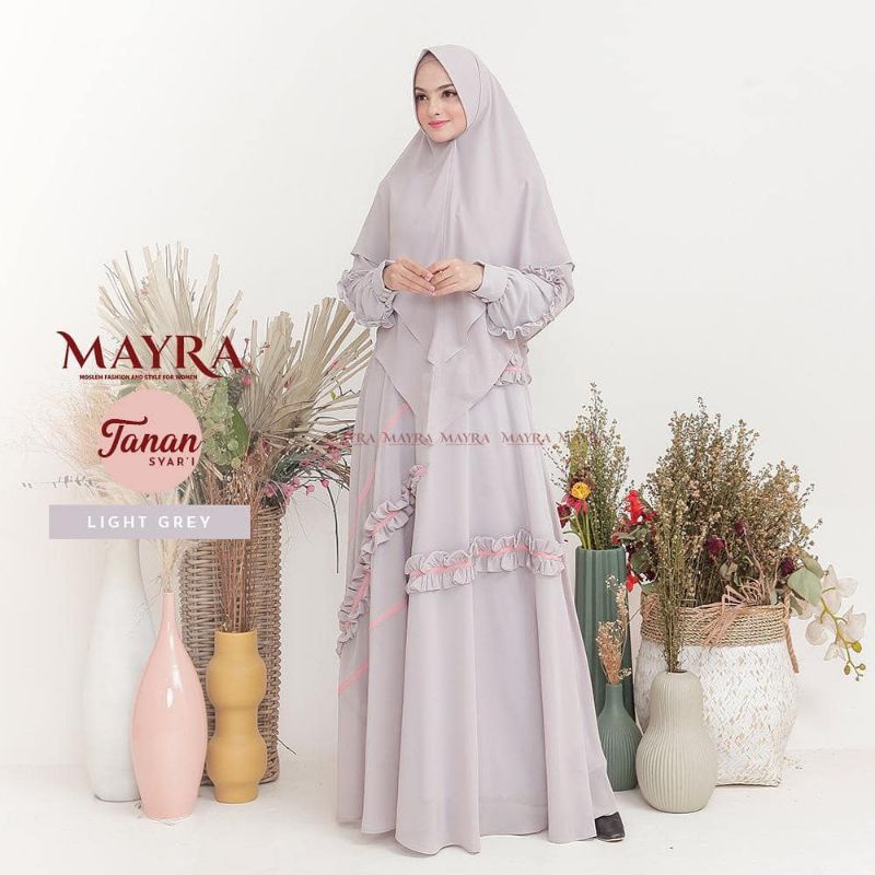 GAMIS SYARI CERUTY FULL FURRING/TANAN SYARI/GAMIS MUSLIMAH TERLARIS/PAKAIAN MUSLIM WANITA HIJAB/SYAR'I SET HIJAB FASHION MUSLIM WANITA/FAR MOSLEMSTORE