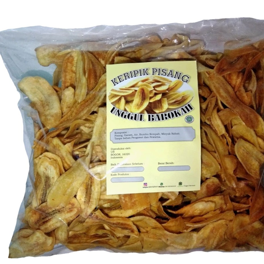 

keripik pisang kepok original 1KG