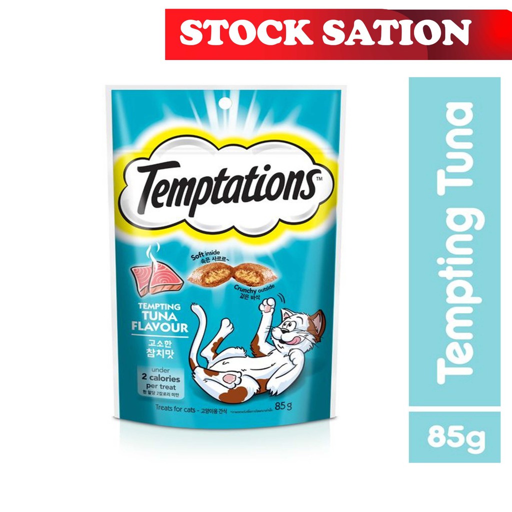 TEMPTATIONS SNACK KUCING TEMPTING TUNA FLAVOUR 85GR