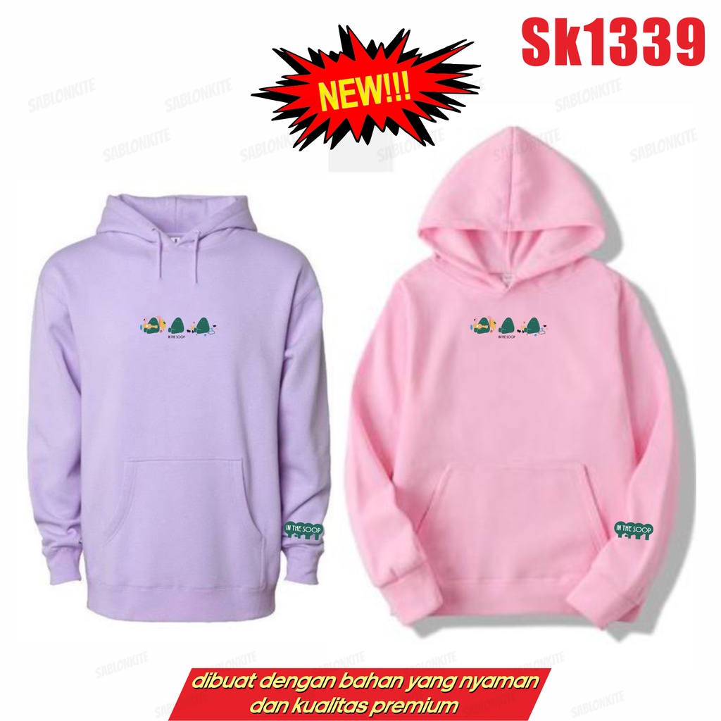MURAH!!! SWEATER HOODIE KPOP IN THE SOOP 2 3LOGO SK1339 UNISEX FLEECE