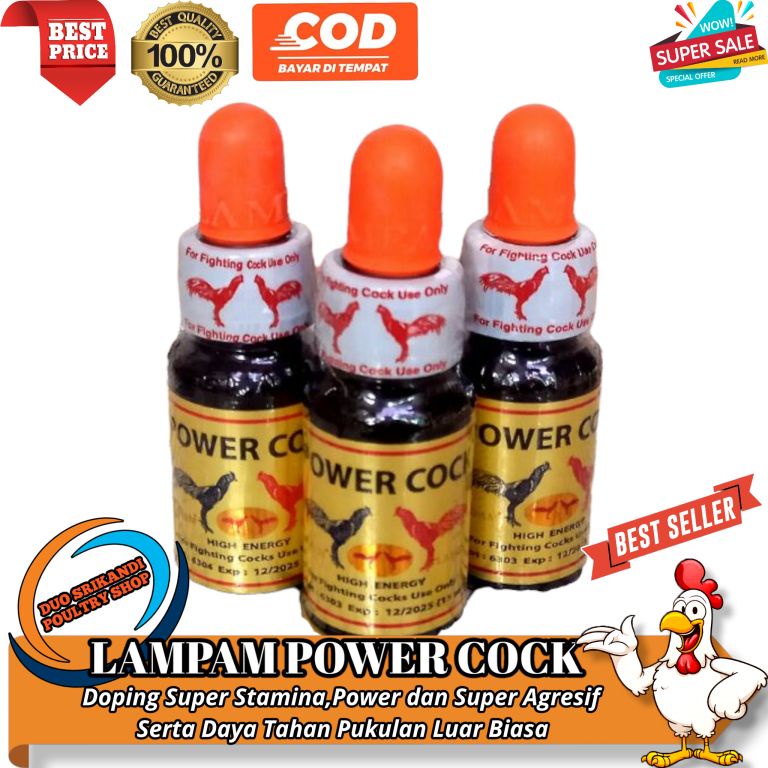 Power Cock Lampam Doping Ayam Laga - 15ml