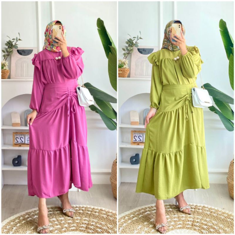 BISA COD AZKIYAHIJAB29 SET ROK WANITA SETROK MUSLIM BUSANA MUSLIM WANITA SETELAN ROK POLOS ONE SET R