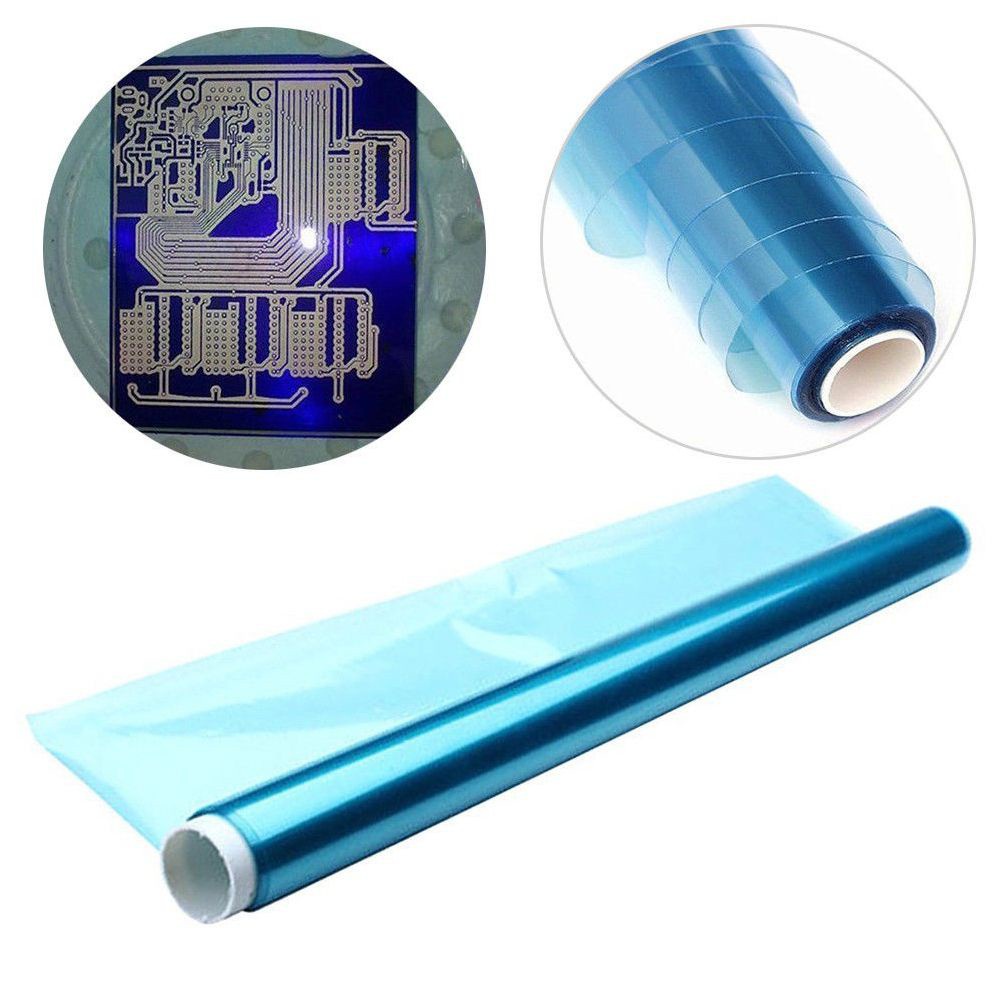 AUGUSTINA Convenient Photosensitive Film Portable Circuit Production Dry Film Replace Circuit Photoresist Sheets Circuit Board Instead 30CMx1M PCB Board Photographic Plate/Multicolor