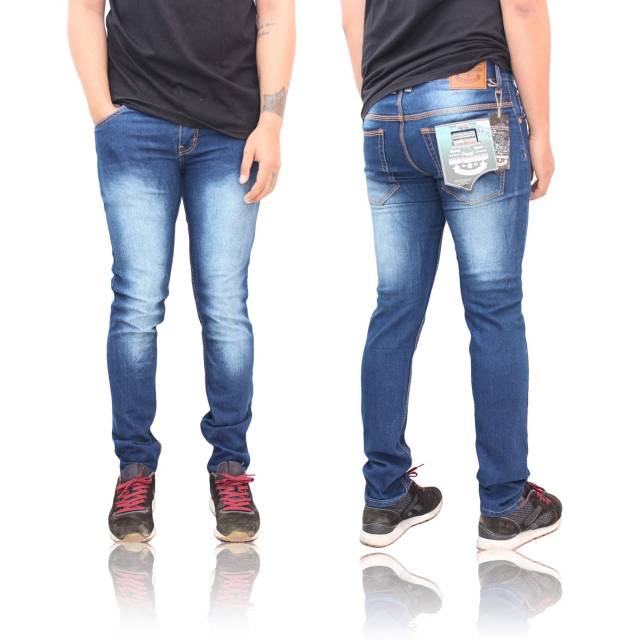 (PROMO BAYAR DI TEMPAT ) celana jeans pria original - celana pria - jeans slimfit pria - celana jean