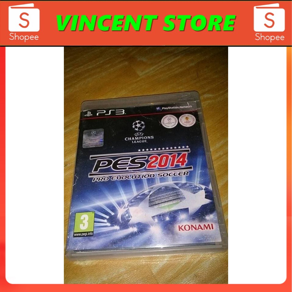 PRODUK ORIGINAL bd ps3 kaset pes 2014