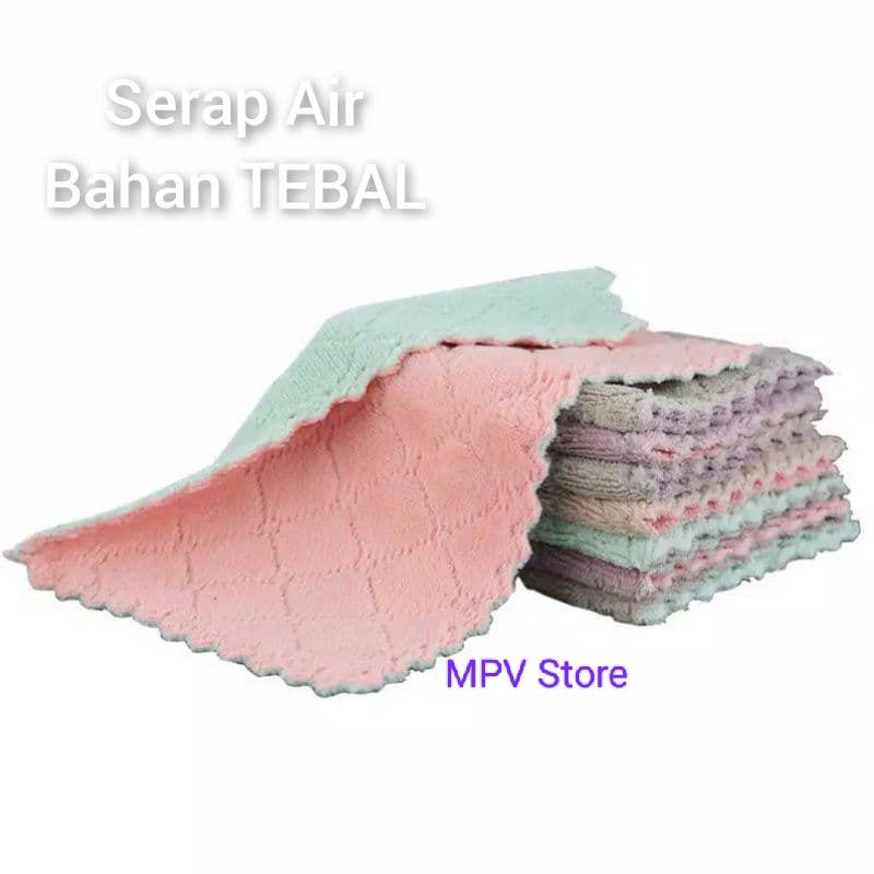 Kain Lap Microfiber(Anti Minyak)25cm×25cm