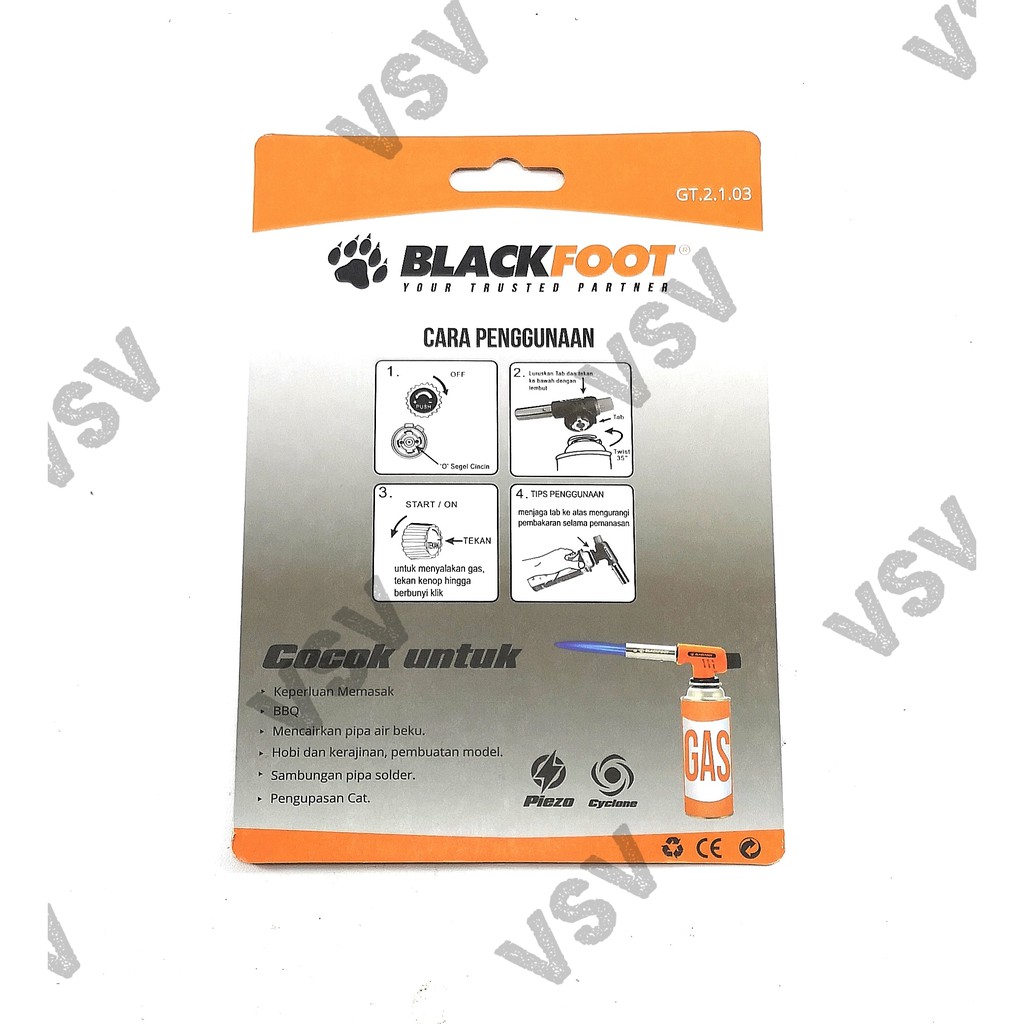 BlackFoot Portable Gas Torch Flame Gun BBQ Gas torch Pemantik