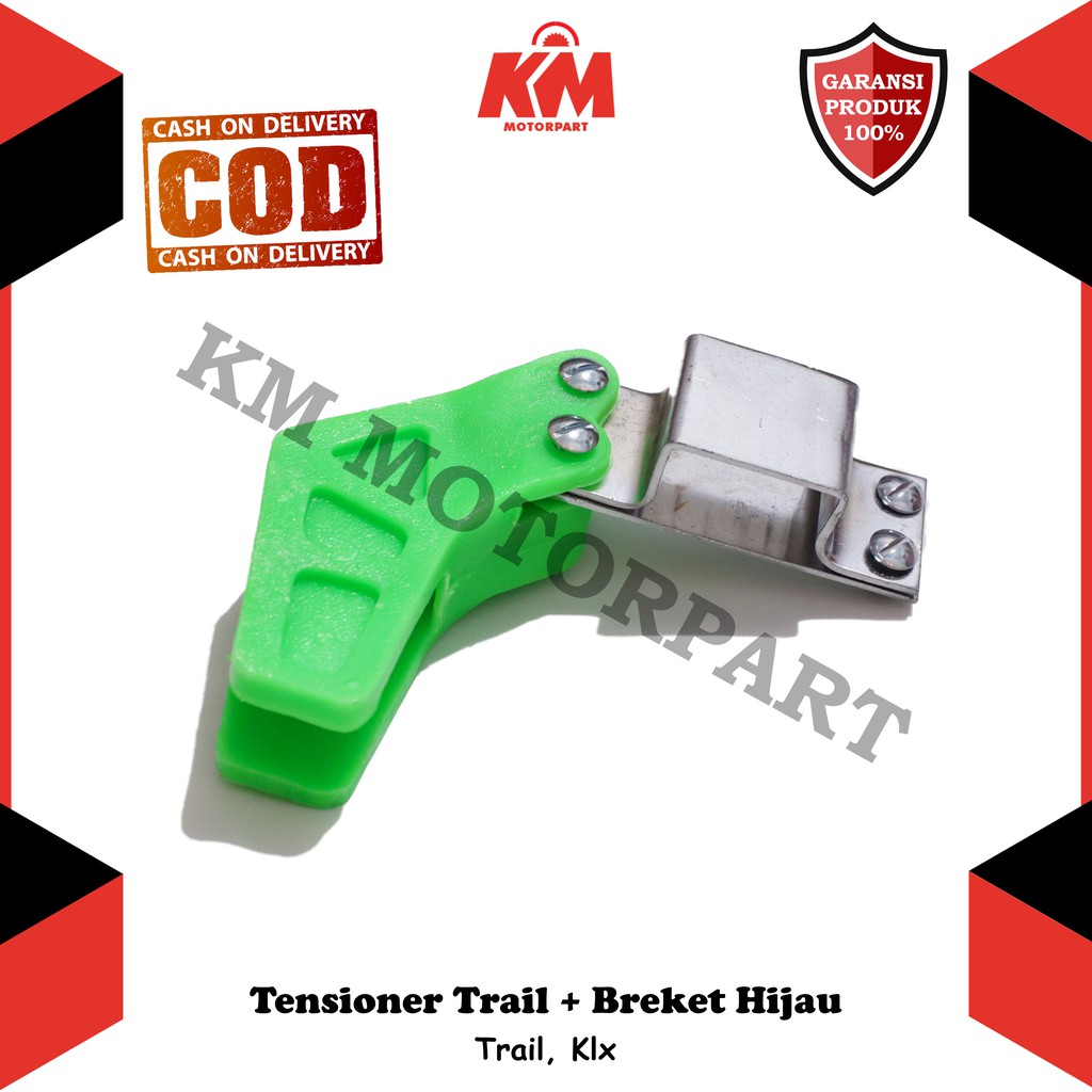 Tensioner Rantai Motor Trail Klx Stabilizer Rantai Bonus Breket Merah Kuning Hijau