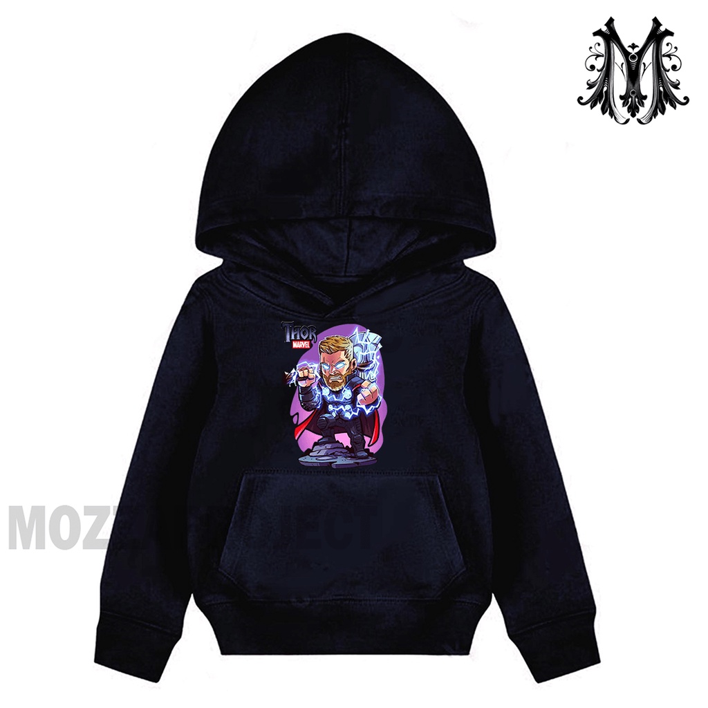 Sweater Hoodie Anak Laki Laki dan Perempuan Thor Avengers Hoodie Anak Thor Avengers