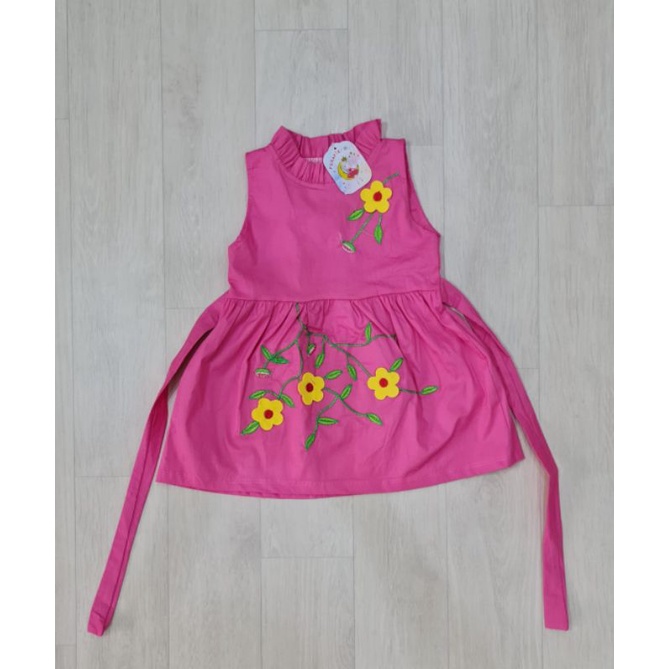 baju bayi perempuan dress bunga baby girl jsb8