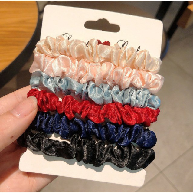 Ikat Rambut Korea Scrunchie Hair Accessories Set 6 Pcs NJ146