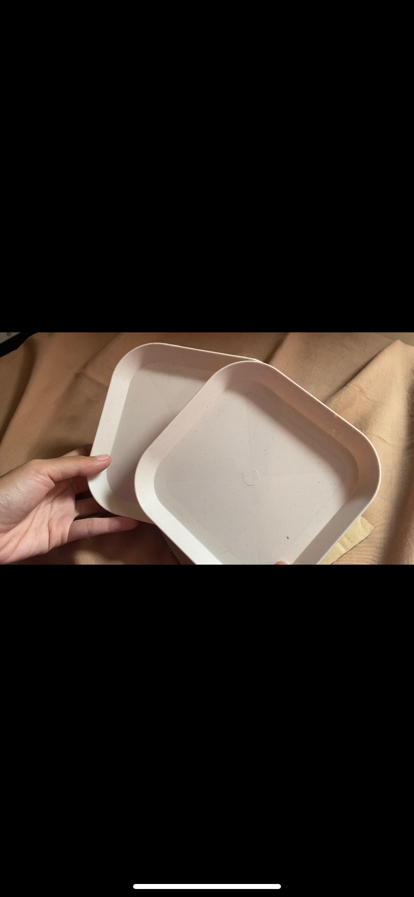 Bmw Kitchen Ware - Piring Jerami Kotak Piring Buah Sayur Makanan Wheat Straw Square Plate Warna