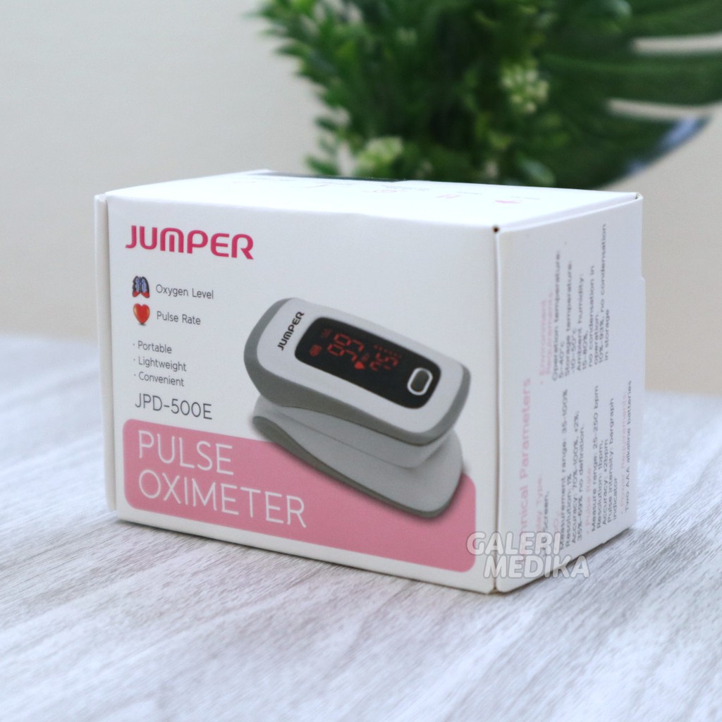 Fingertip Pulse Oximeter / Oksimeter / Oxymeter Jumper JPD-500E LED - Alat Ukur Kadar Oksigen