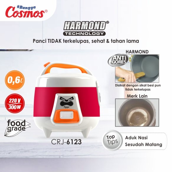 Cosmos Harmond – Rice Cooker 0.6 L CRJ 6123