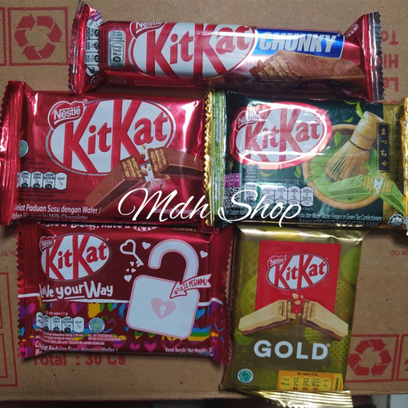 KITKAT 4F CHUNGKY ORIGINAL COKLAT GOLD GREEN TEA 35 / 38 GR