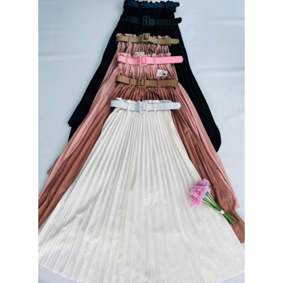 rok plisket premium / rok plisket import free belt