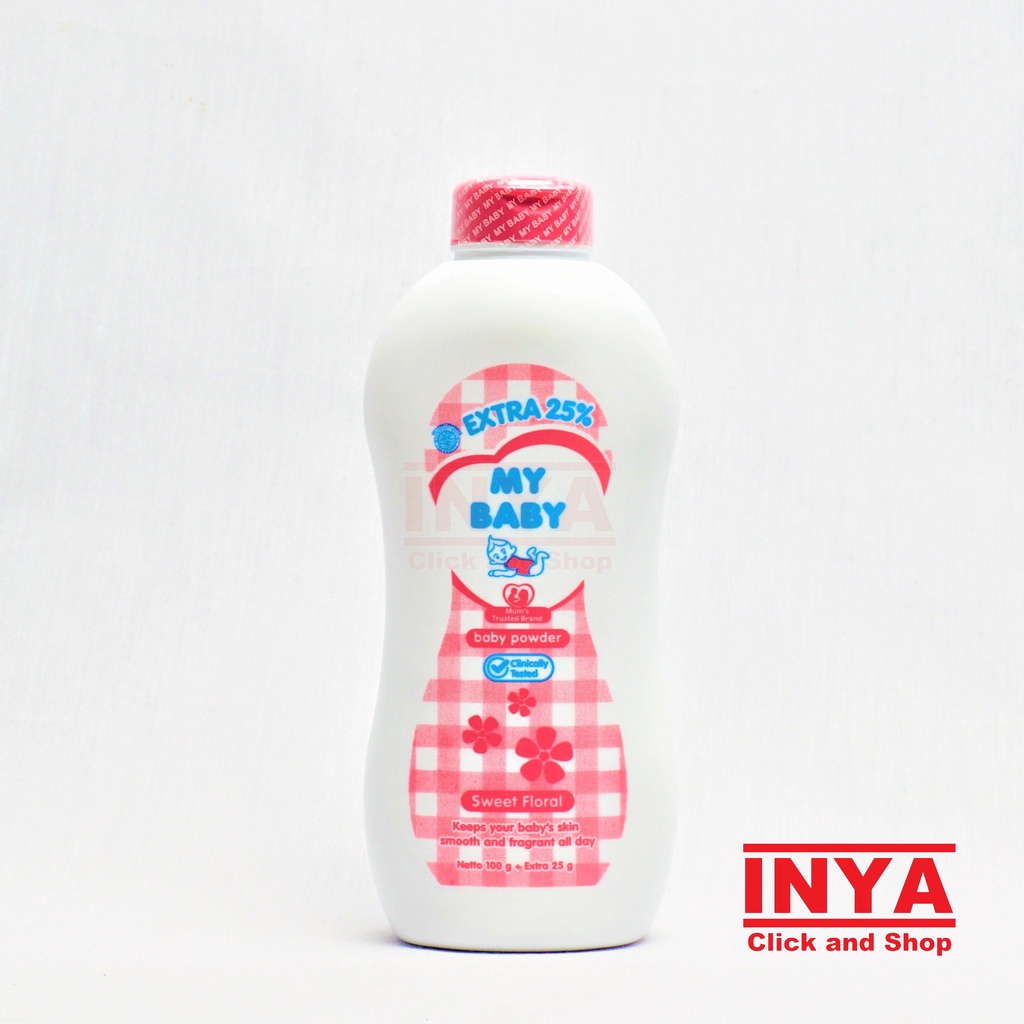 MY BABY SWEET FLORAL BABY POWDER 100gr - Bedak Bayi