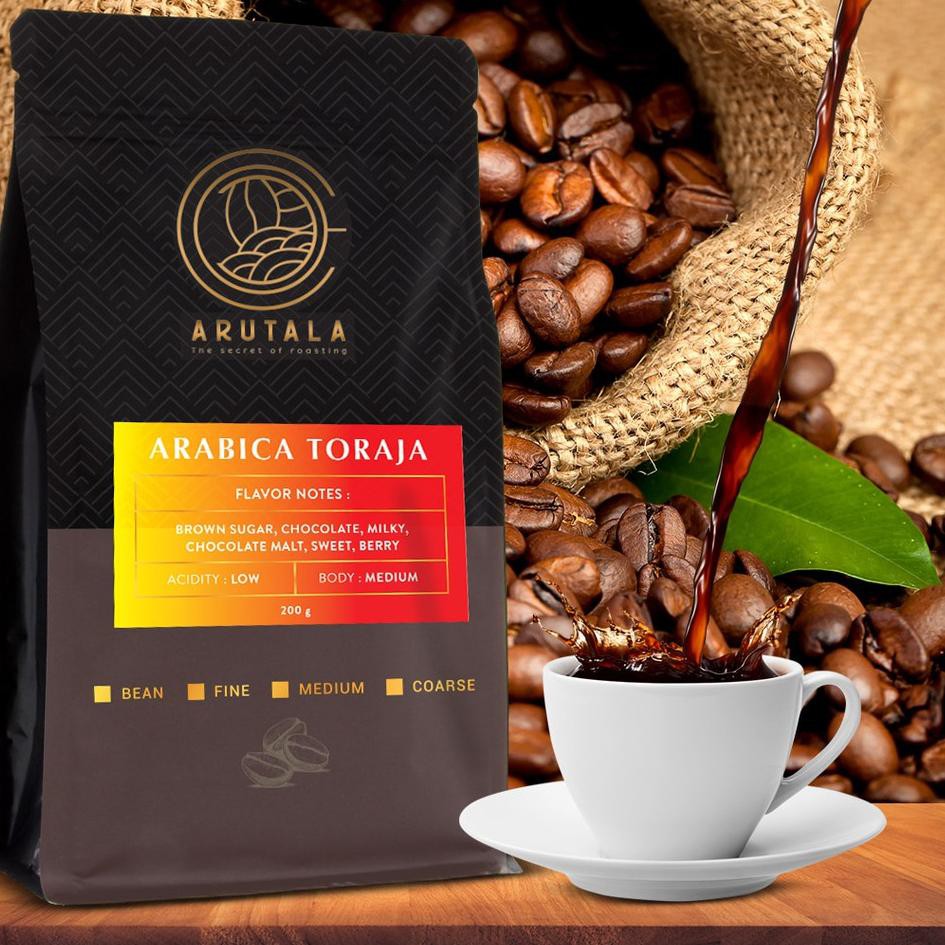 

7A0 ARUTALA Kopi Arabika Toraja Sapan 200 gram❄ (Ready)