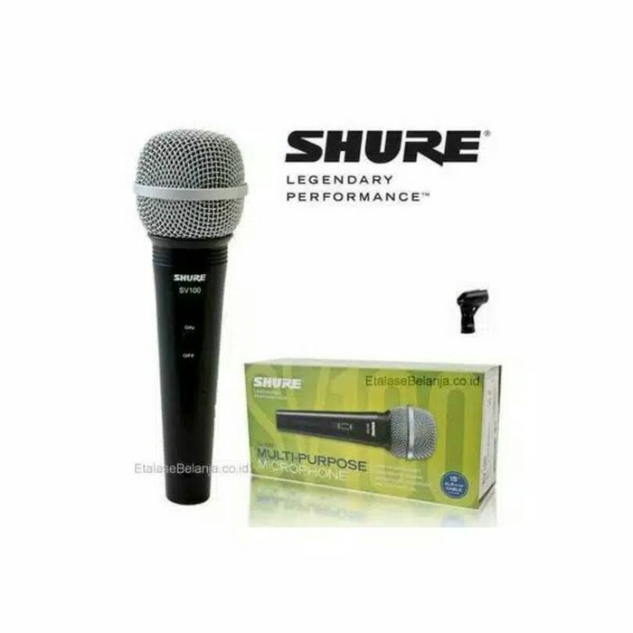 MIC KABEL PLUG XLR FEMALE - ASLI SHURE SV100 - 5 METER