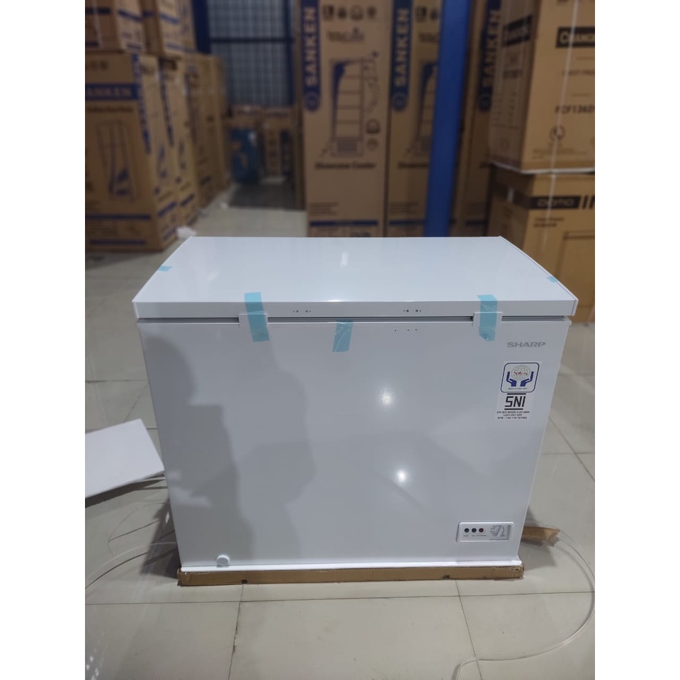 SHARP FRV 210 X CHEST FREEZER BOX FRV210X LEMARI PEMBEKU 190 LITER