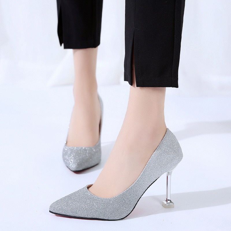 FD Sepatu High Heels Wanita Sepatu Kerja Hak Tinggi Import Sepatu Pesta Perempuan Formal HI-014