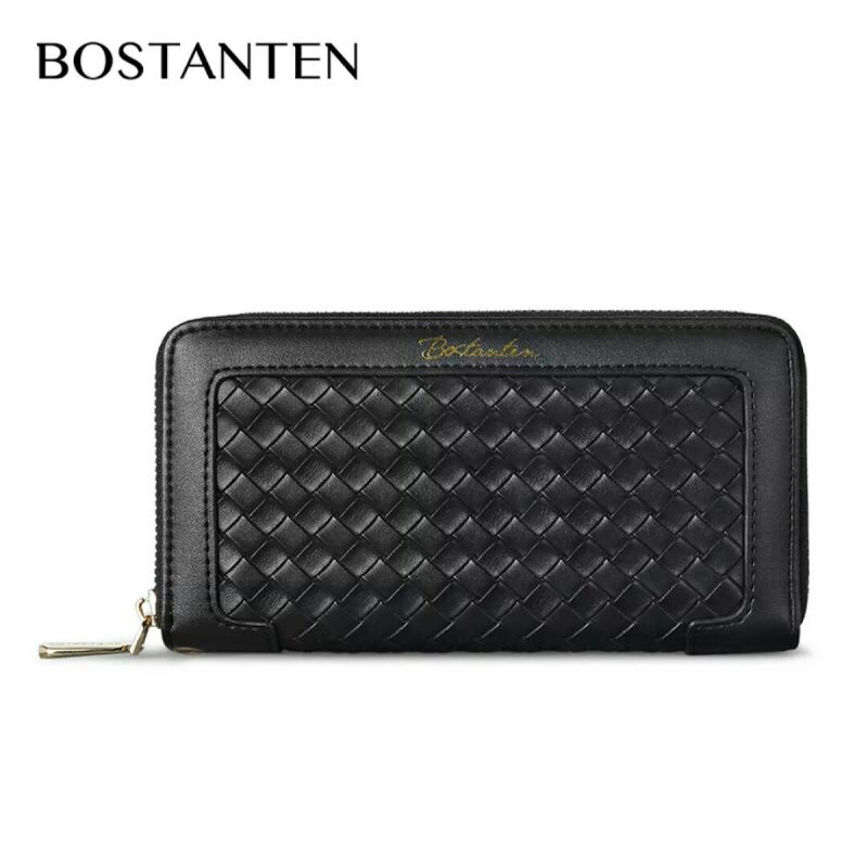 BOSTANTEN Dompet Wanita Dompet Pesta Dompet Kartu Motif Anyaman