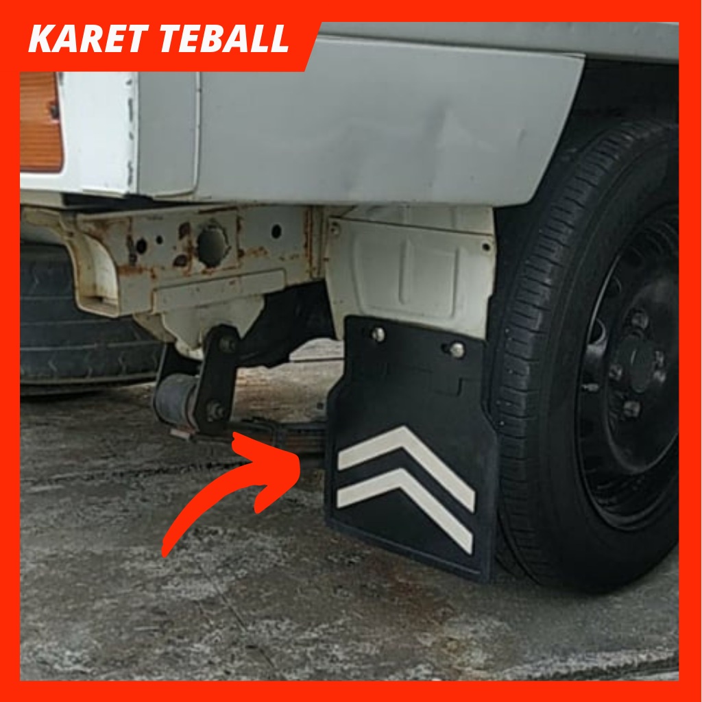 Mud Gurad Karet Karpet Lumpur Pelindung Roda Mobil Variasi Universal Kepetan Karpet Penahan Lumpur P