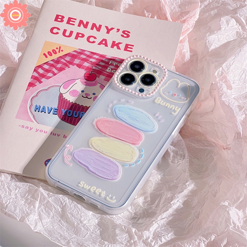 Soft Case TPU Transparan Motif Lukisan Kelinci Untuk IPhone 11 13 12 Pro Max 7Plus 8Plus XR 6 6S 7 8 Plus X XS Max SE 2020 12Pro 13Pro