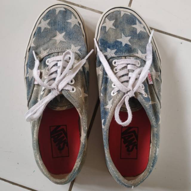 vans authentic acid denim