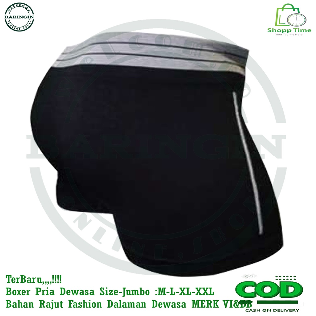 ISI 6 PCS BOXER PRIA DEWASA RAJUT Celana Boxer Pria Dewasa VI &amp; BB Rajut Premium