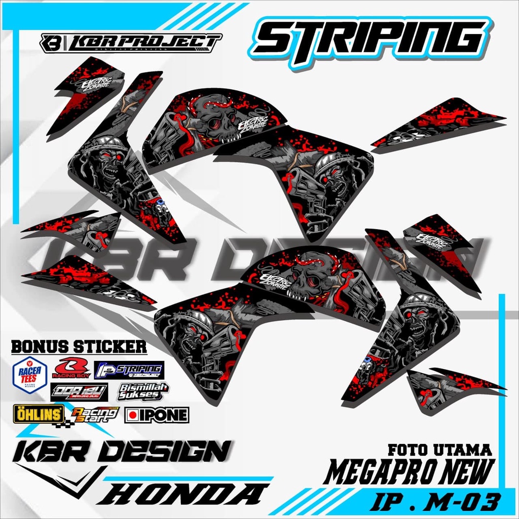 MEGAPRO NEW (COD) STICKER STRIPING MOTOR MEGAPRO NEW.03