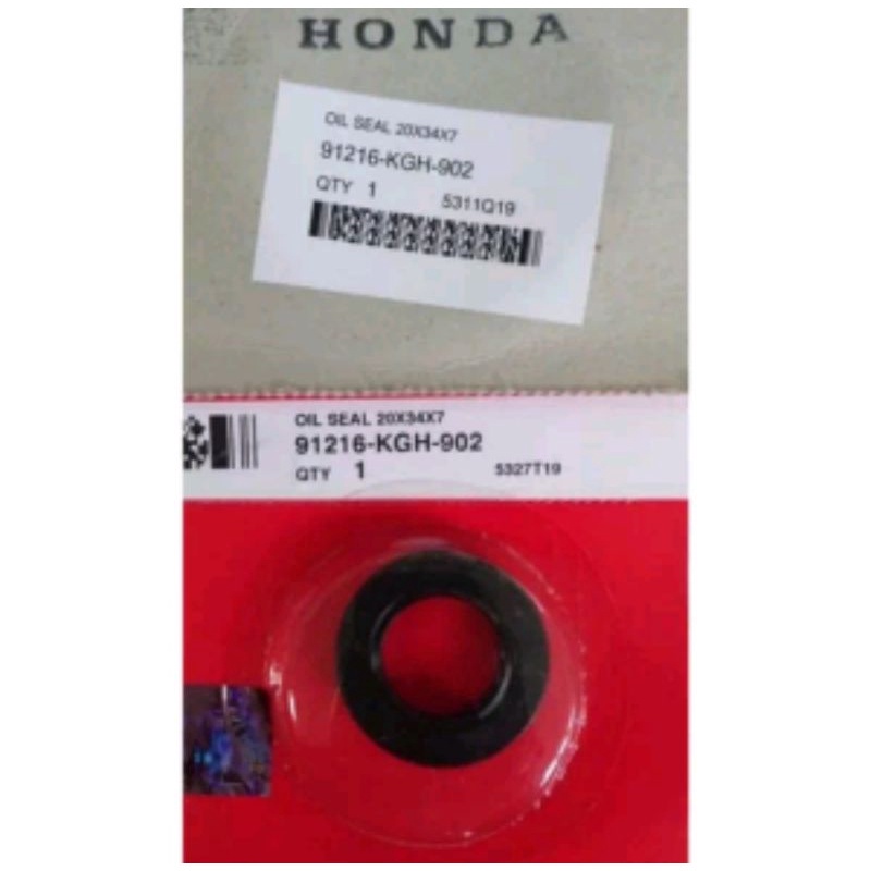 Oil Seal 20x34x7 Sil Oli As Gir Depan Sonic 125 CS1 Revo AT GL Mega Pro Tiger Ori AHM 91216KGH902