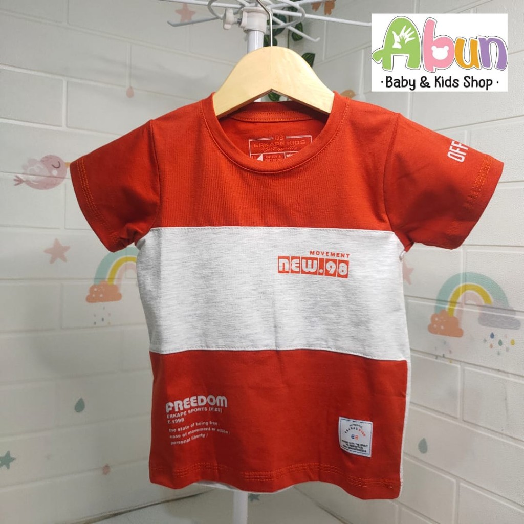 Kaos Oblong Pendek Erkape Kids Usia 1-3