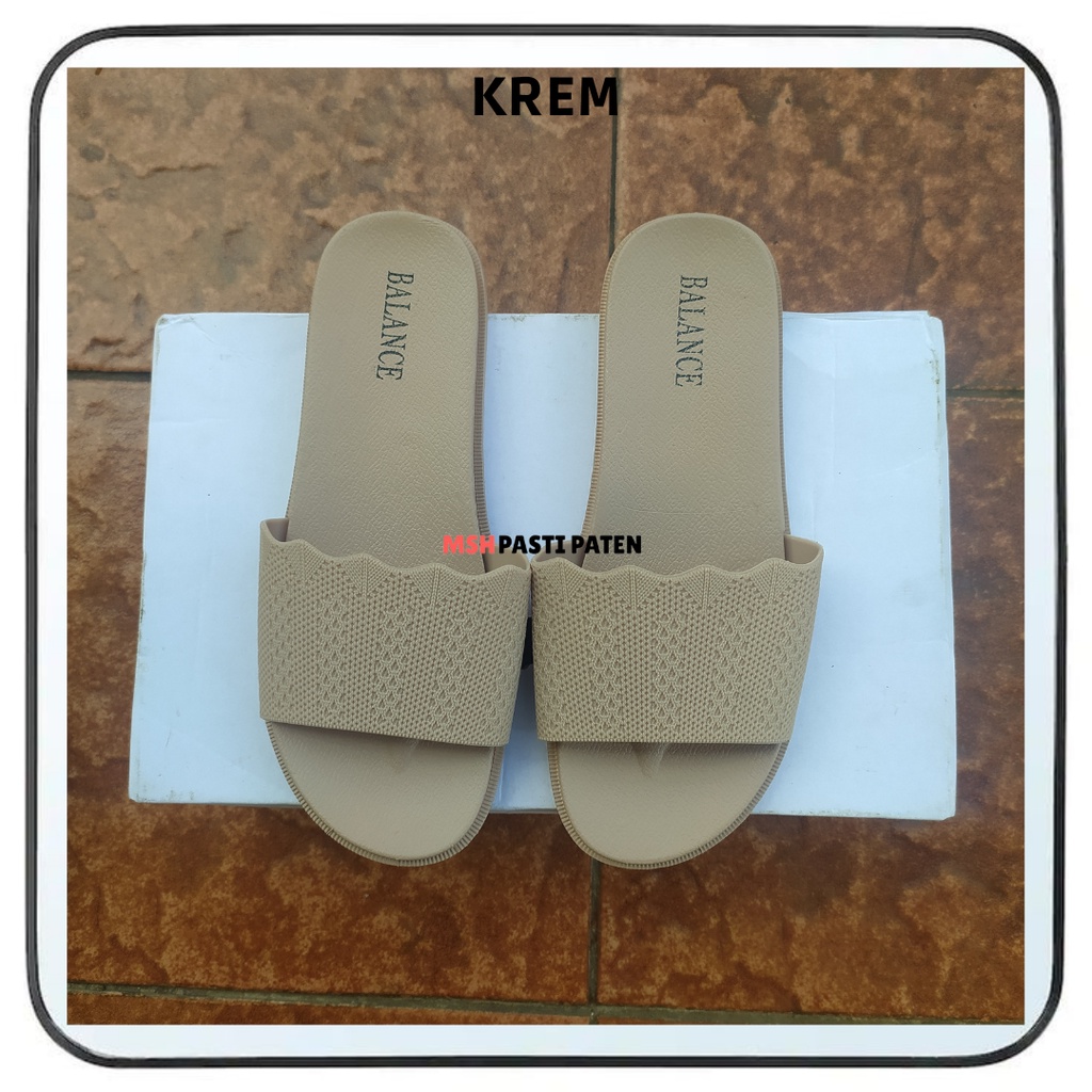 COD sandal jelly wanita produk impor model selop tahan air anti slip merk balance cms-956 ukuran 37-41