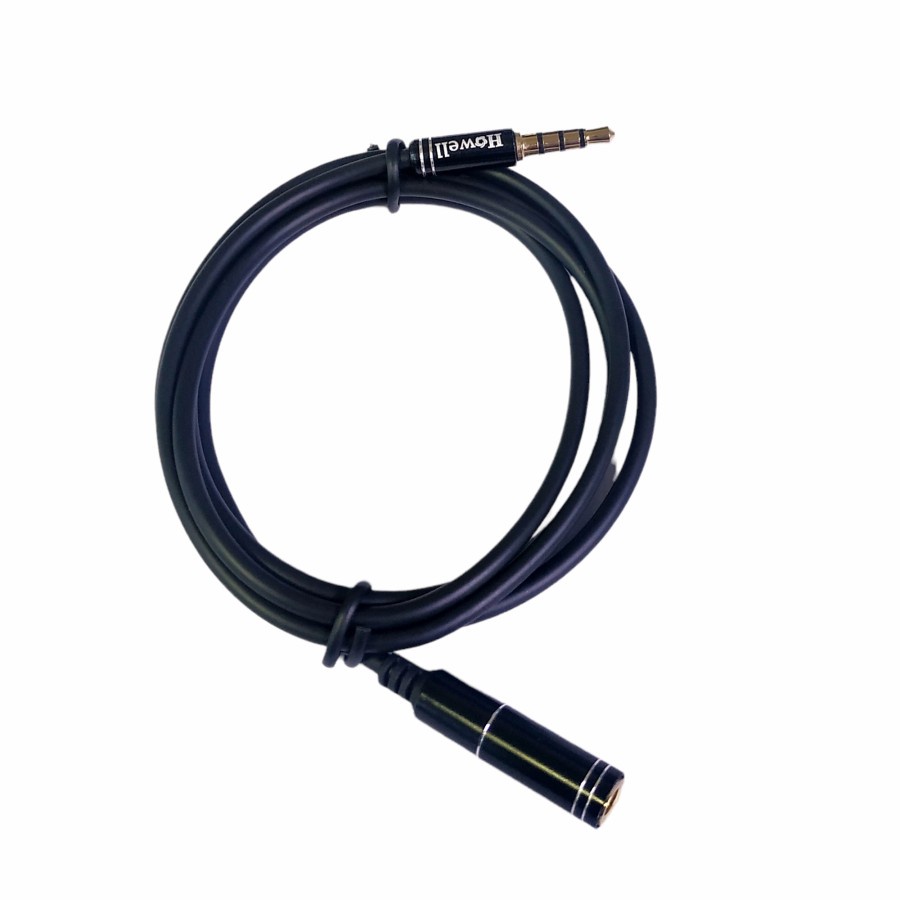 Howell Kabel Audio Sambungan Aux TRRS 3.5mm Male to Female 1m