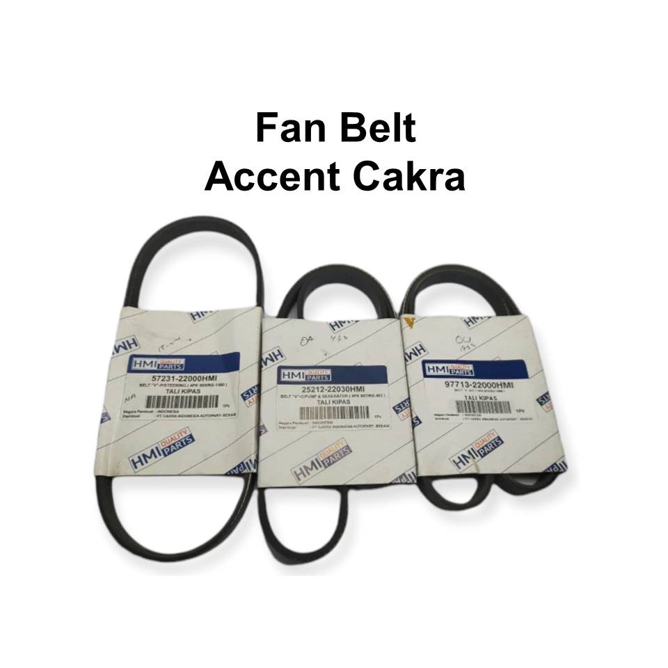 FAN BELT ACCENT CAKRA TALI KIPAS VAN BELT VBELT HYUNDAI ACCENT CAKRA