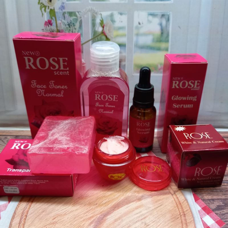 PAKET ROSE KOMPLIT 4IN1(CREAM,TONER,SERUM,SABUN)