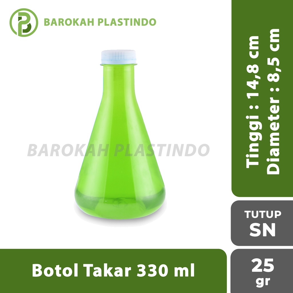 Botol Takar 330 ml / Botol Plastik 330 ml / Botol Lab 330 ml / Botol 330 ml