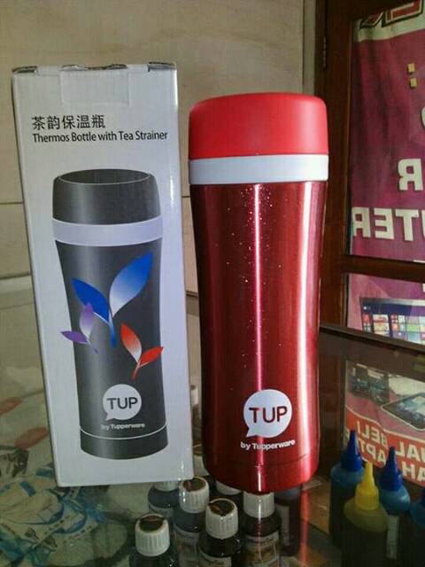 Termos ada saringan - thermos with strainer - tupperware