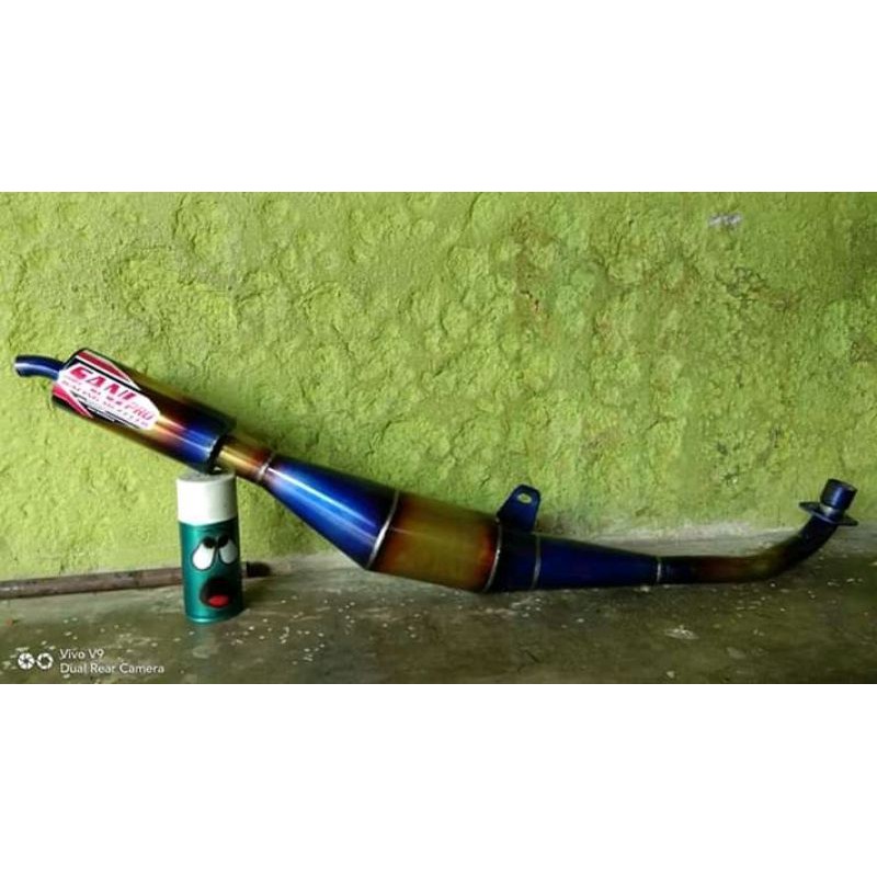 Knalpot racing F1ZR cat pelangi Sani Pro ORIGINAL