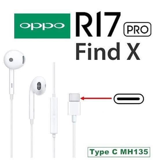 Headset Oppo tipe c / headset Oppo find x /  R17 / earphone Find X pro