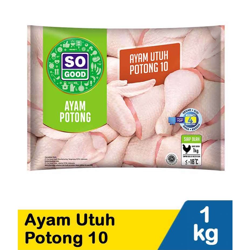 

So Good Ayam Utuh Potong 10S 1Kg