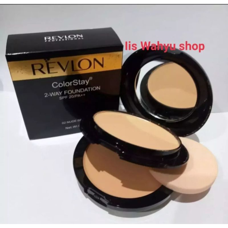 Bedak revlon 2 in 1 bedak padat + foundation